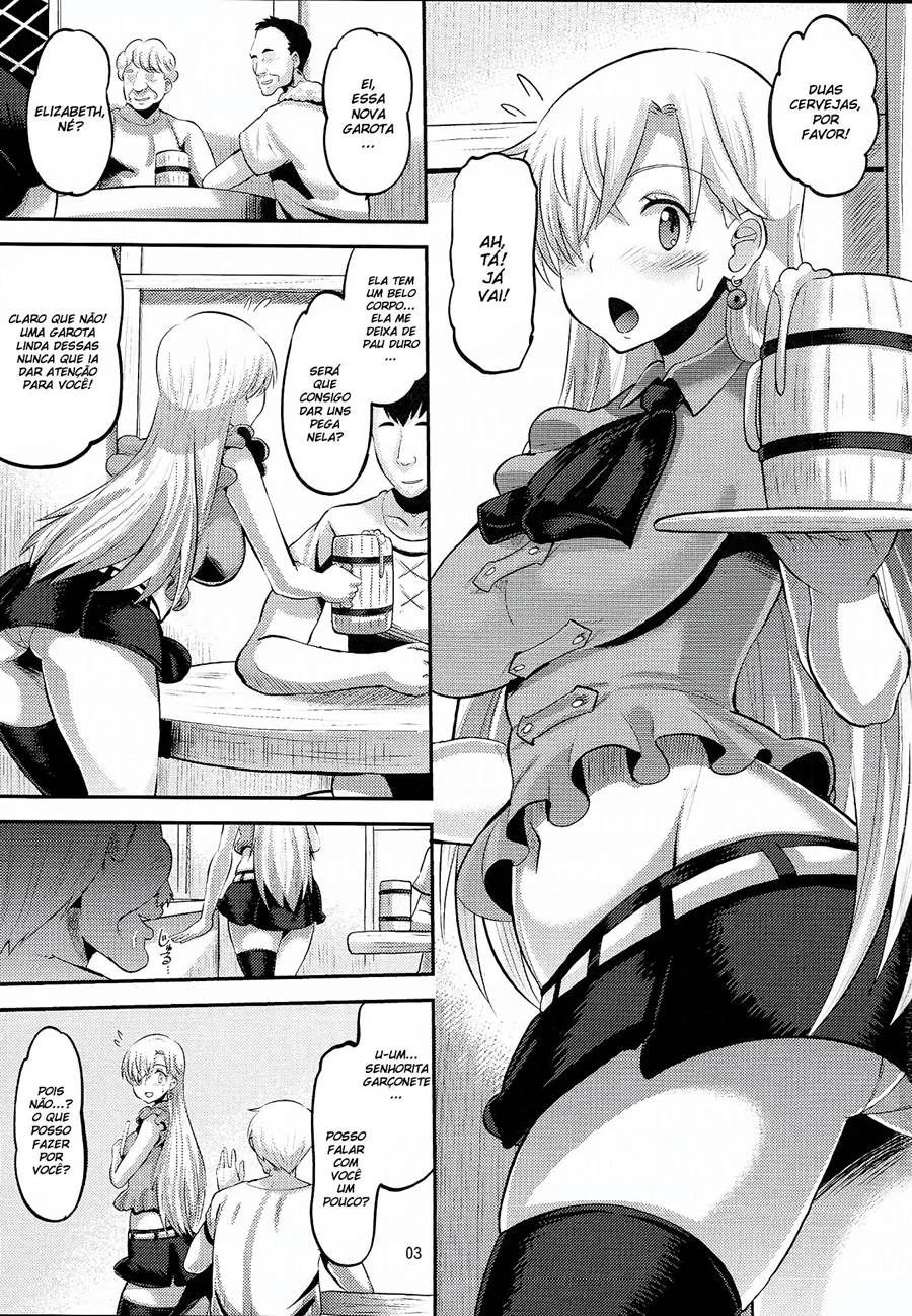Damasare Oujo Elizabeth – Hentai Preto e Branco – Site Para Ler Completo