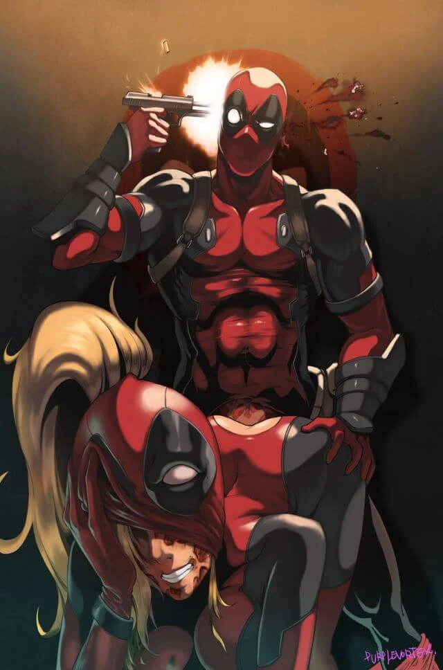 HQs e Historinhas cartoon: Deadpool comendo Arlequina e suas amigas – Cartoon Pornô – Português do Brasil