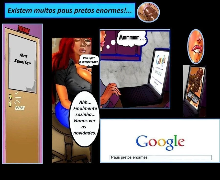 Hqs pornô de sexo: A secretaria e o entregador – Quadrinhos Pornô – Quadrinho Original