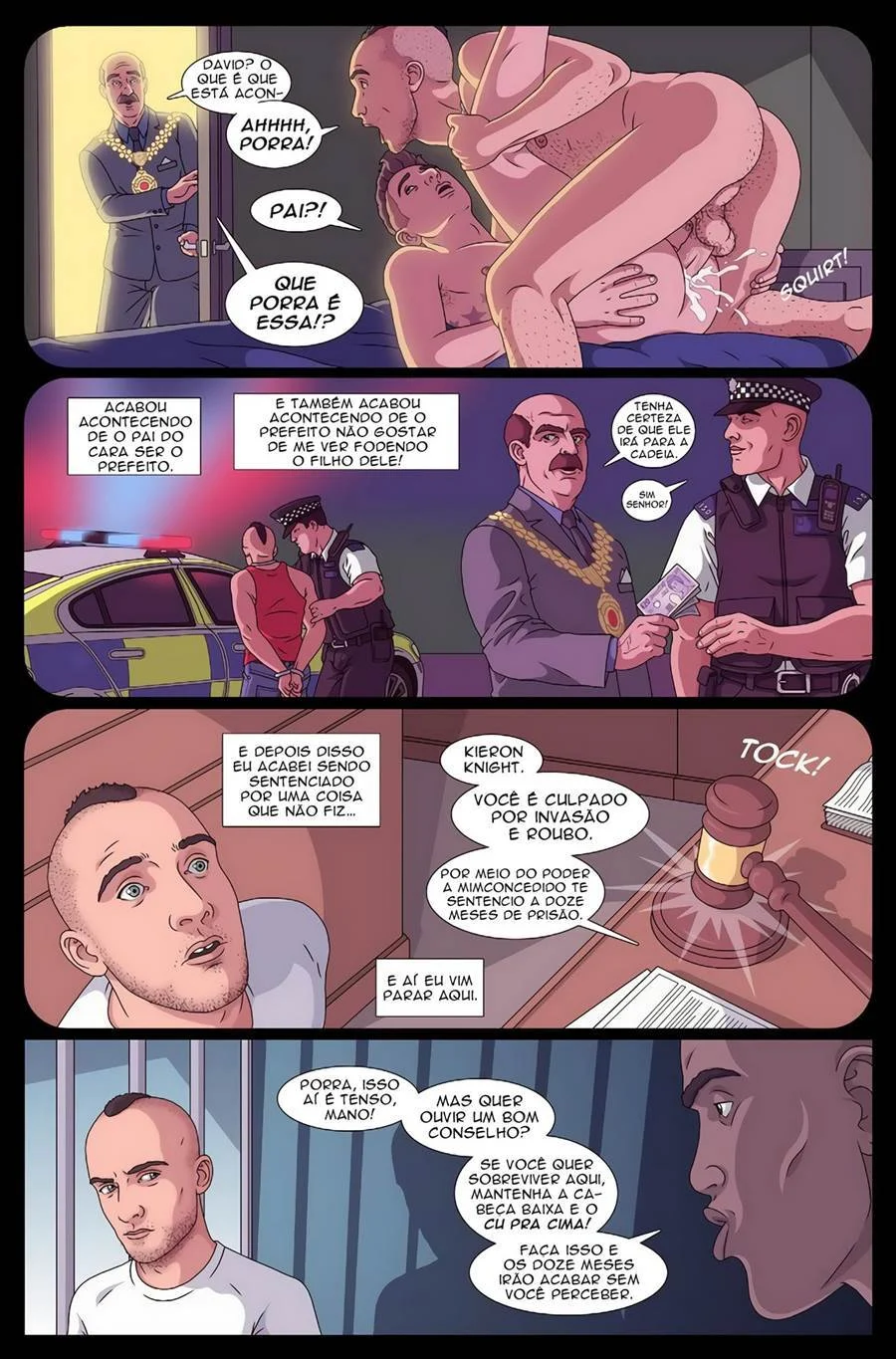 Dando cuzinho na prisão – Hentai Gay – Traduzido