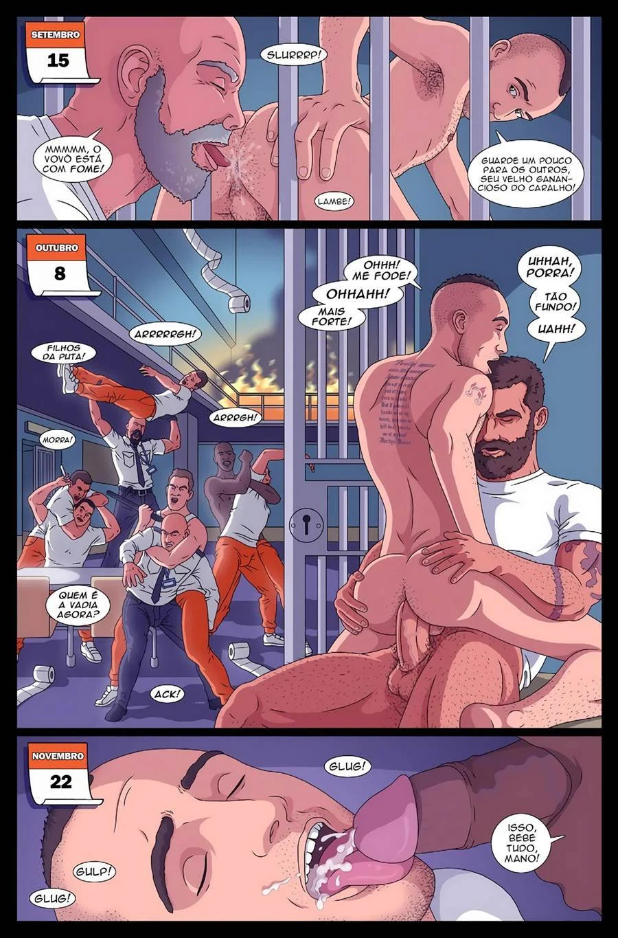 Dando cuzinho na prisão – Hentai Gay – Traduzido