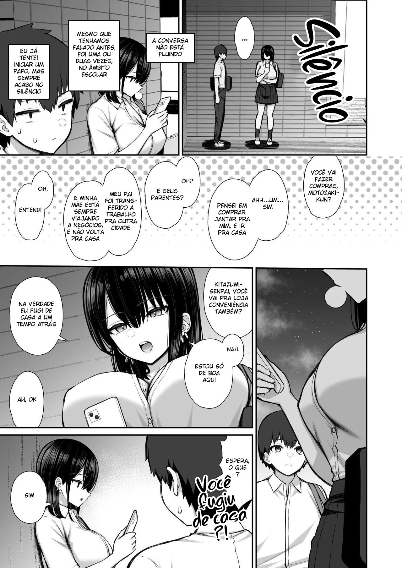 Iede Gal na Senpai wa Kantan ni Yarasete Kureru – Doujinshi Hentai – Quadrinho Original
