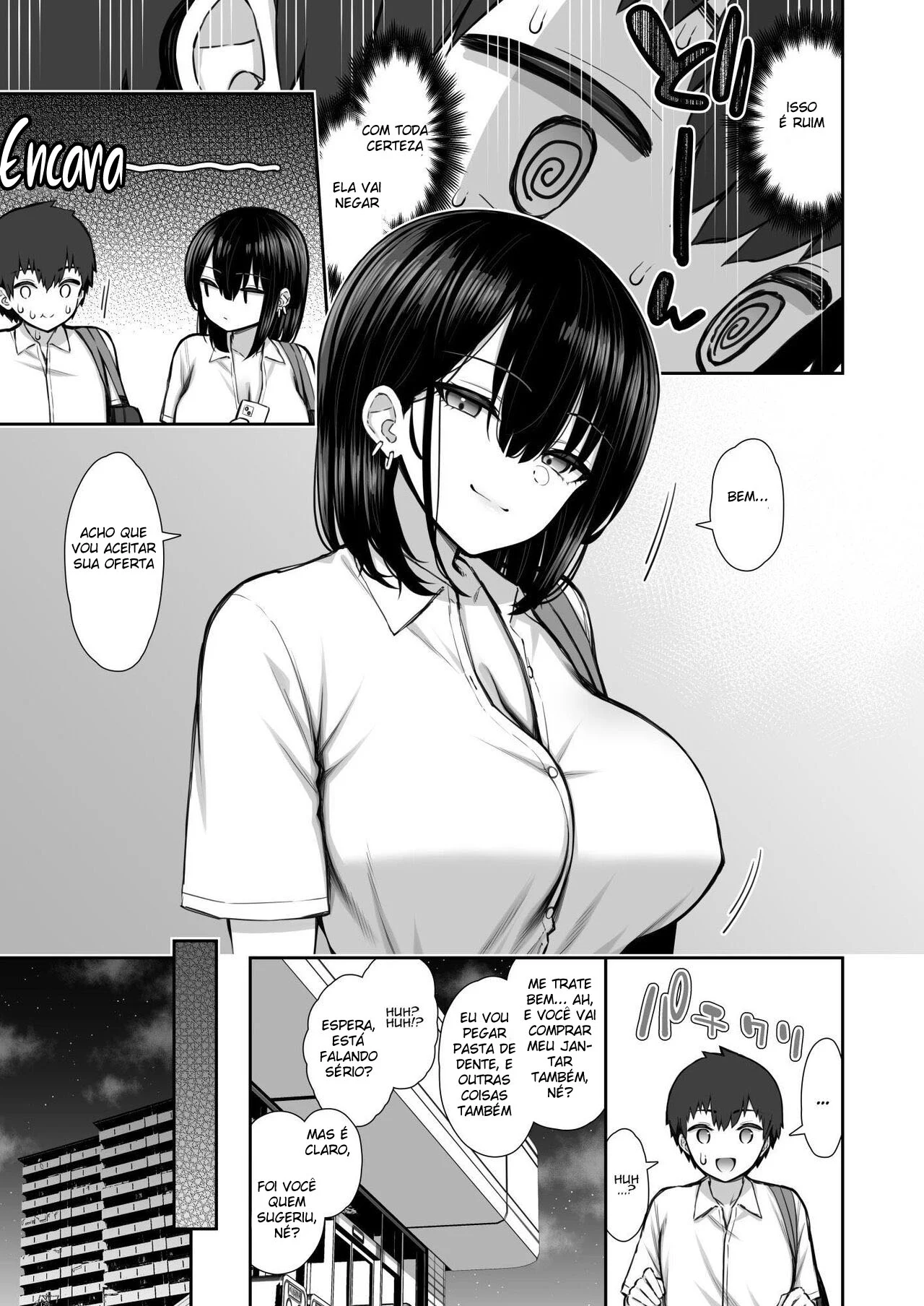 Iede Gal na Senpai wa Kantan ni Yarasete Kureru – Doujinshi Hentai – Quadrinho Original
