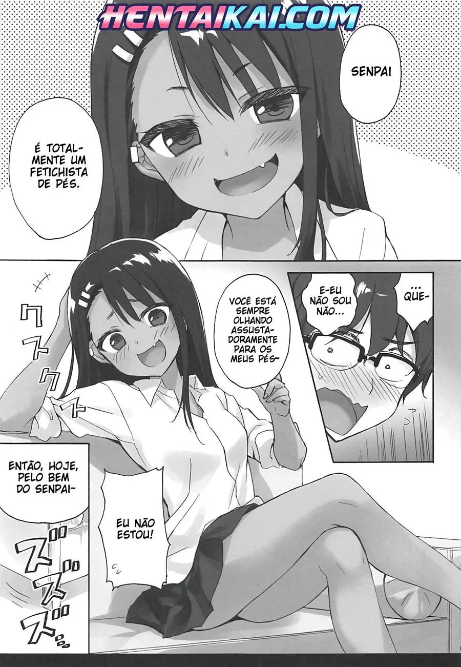 Ijiri Jouzu no Nagatoro – Hentai Preto e Branco – Ler HQ Completo