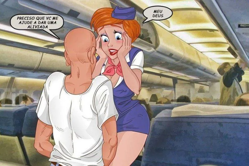 Imagem comics porno comendo a aeromoça – Historinhas Curtas – Português do Brasil