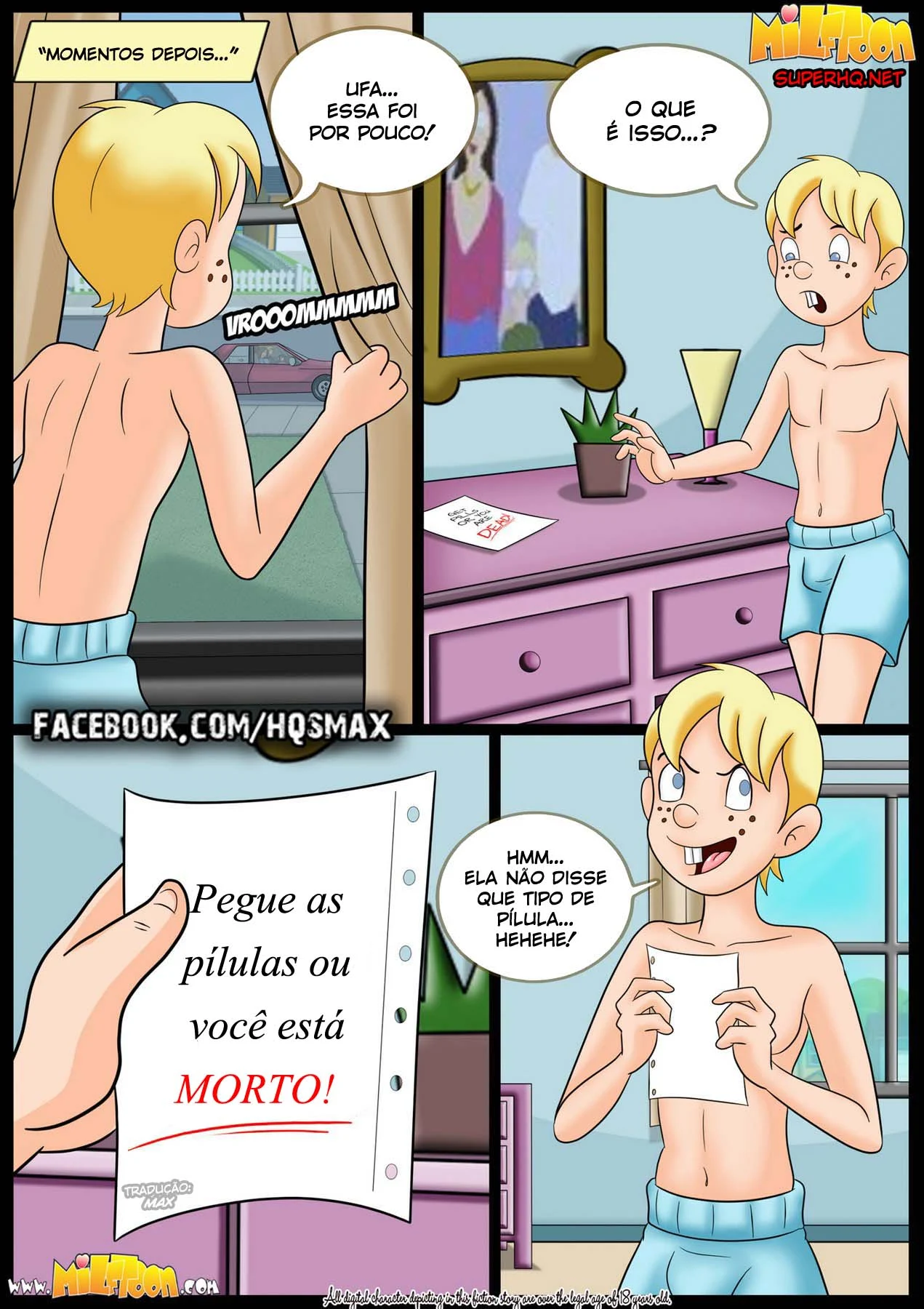 Incesto em quadrinhos de sexo: Filho fudendo mamae 03 – Hentai Incesto – Português do Brasil