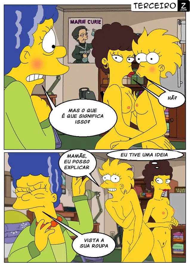 Incesto lesbico Lisa Simpson e Marge Simpson – Hentai Incesto – Ler HQ Completo