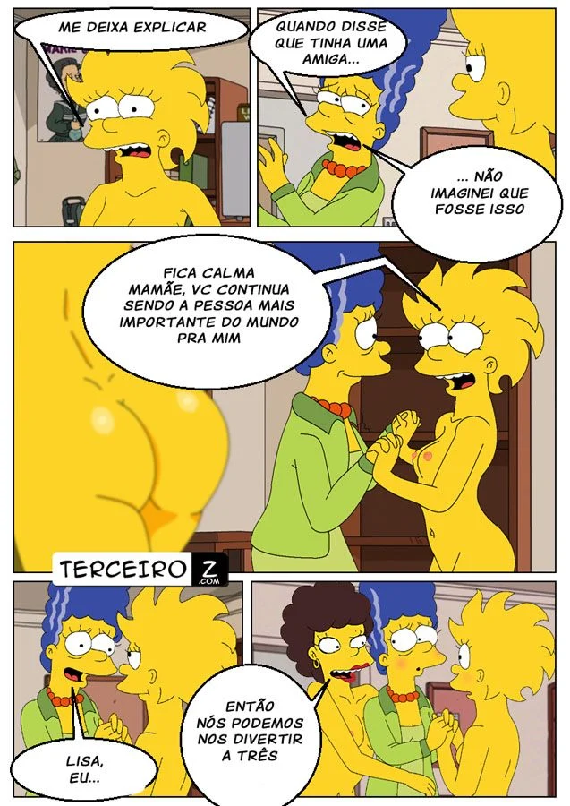 Incesto lesbico Lisa Simpson e Marge Simpson – Hentai Incesto – Ler HQ Completo