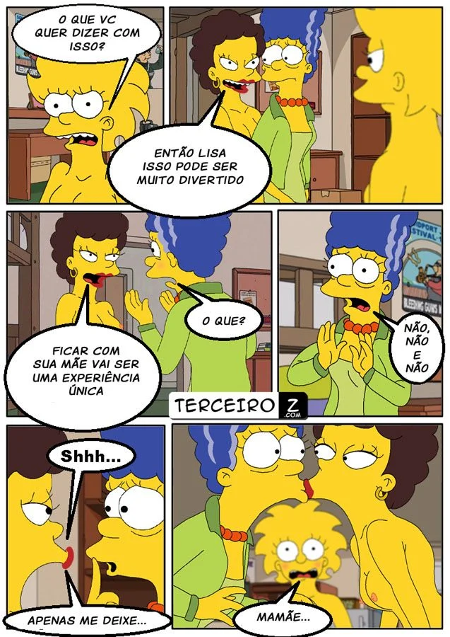 Incesto lesbico Lisa Simpson e Marge Simpson – Hentai Incesto – Ler HQ Completo