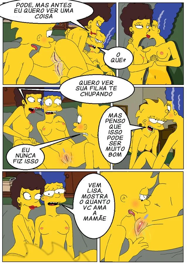 Incesto lesbico Lisa Simpson e Marge Simpson – Hentai Incesto – Ler HQ Completo