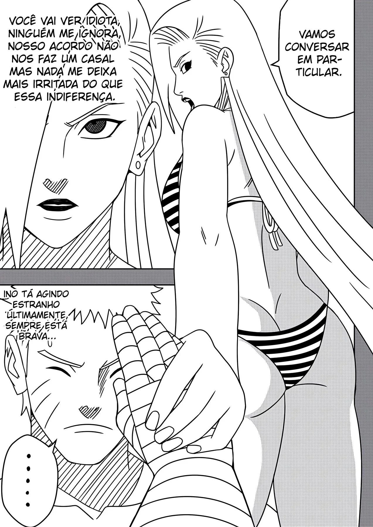 Ino Yamanaka Hentai – Hentai Preto e Branco – Ler HQ Completo