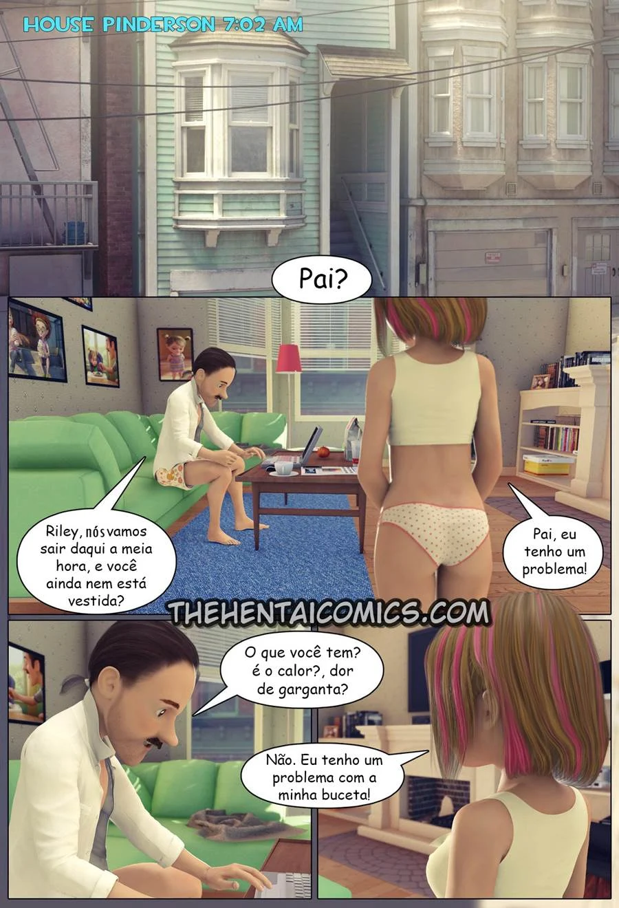 Inside Riley 1 – Hentai 3D – Quadrinho Original