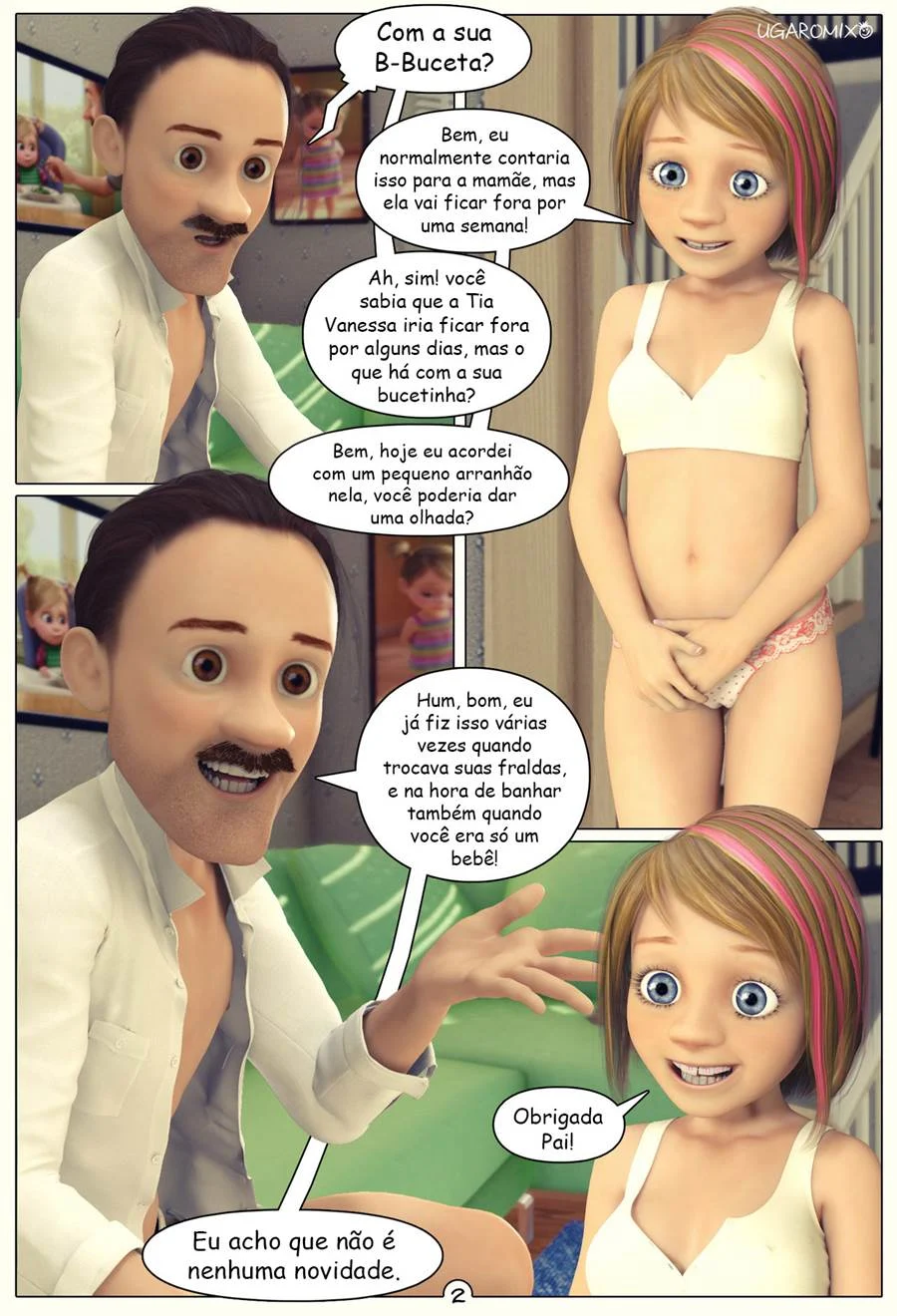 Inside Riley 1 – Hentai 3D – Quadrinho Original