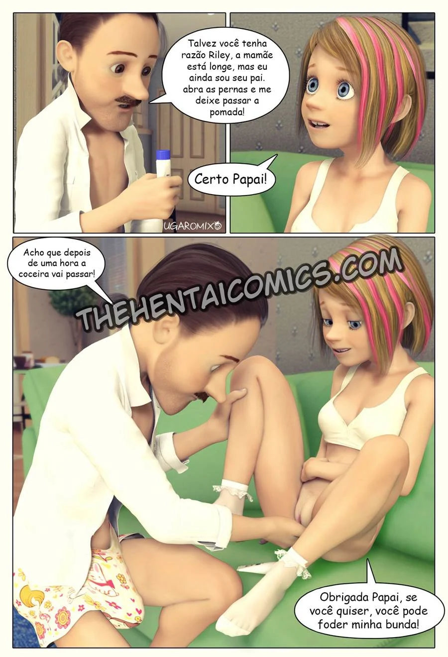 Inside Riley 1 – Hentai 3D – Quadrinho Original