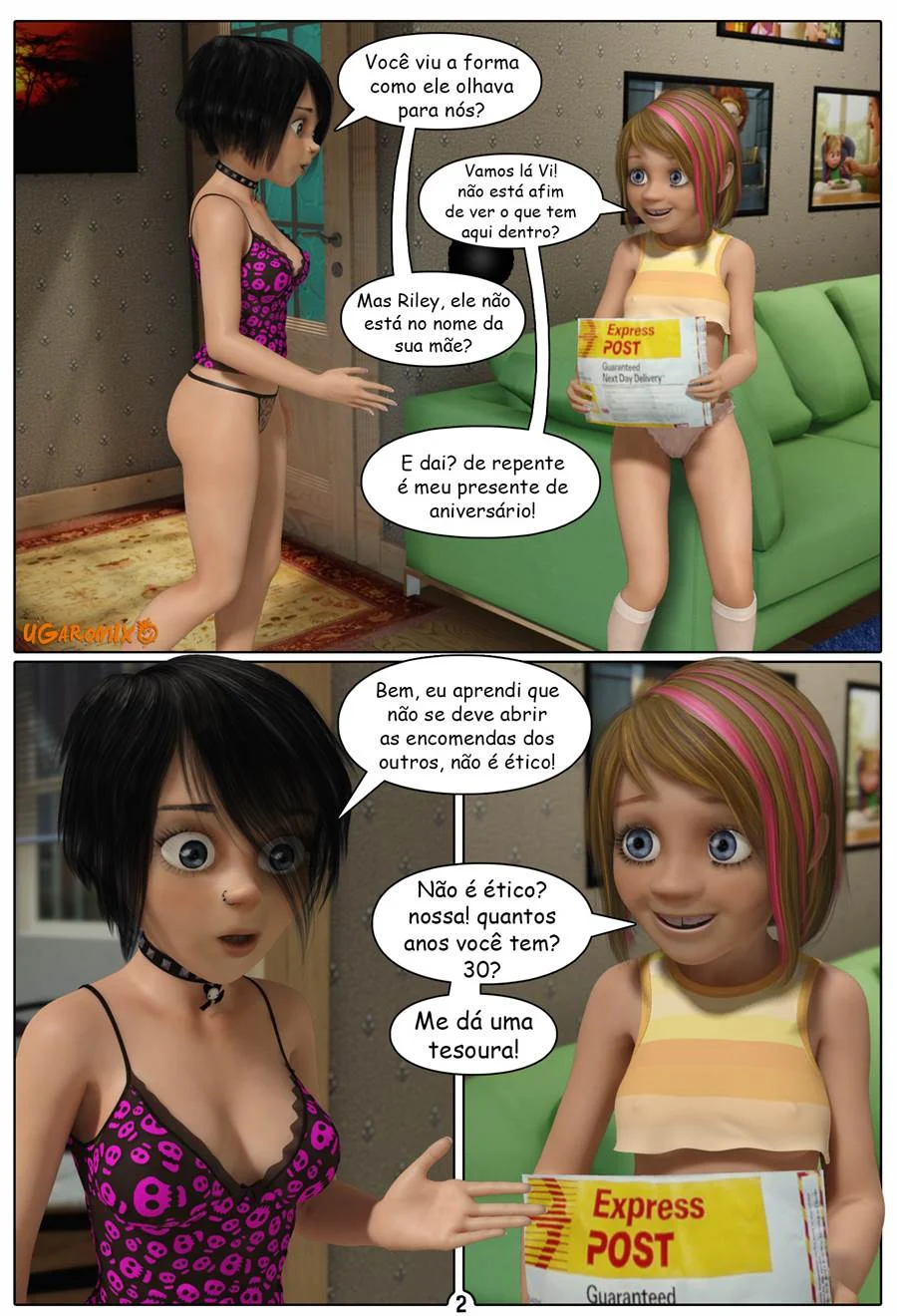 Inside Riley 2 – Lesbicas Hentai – Traduzido