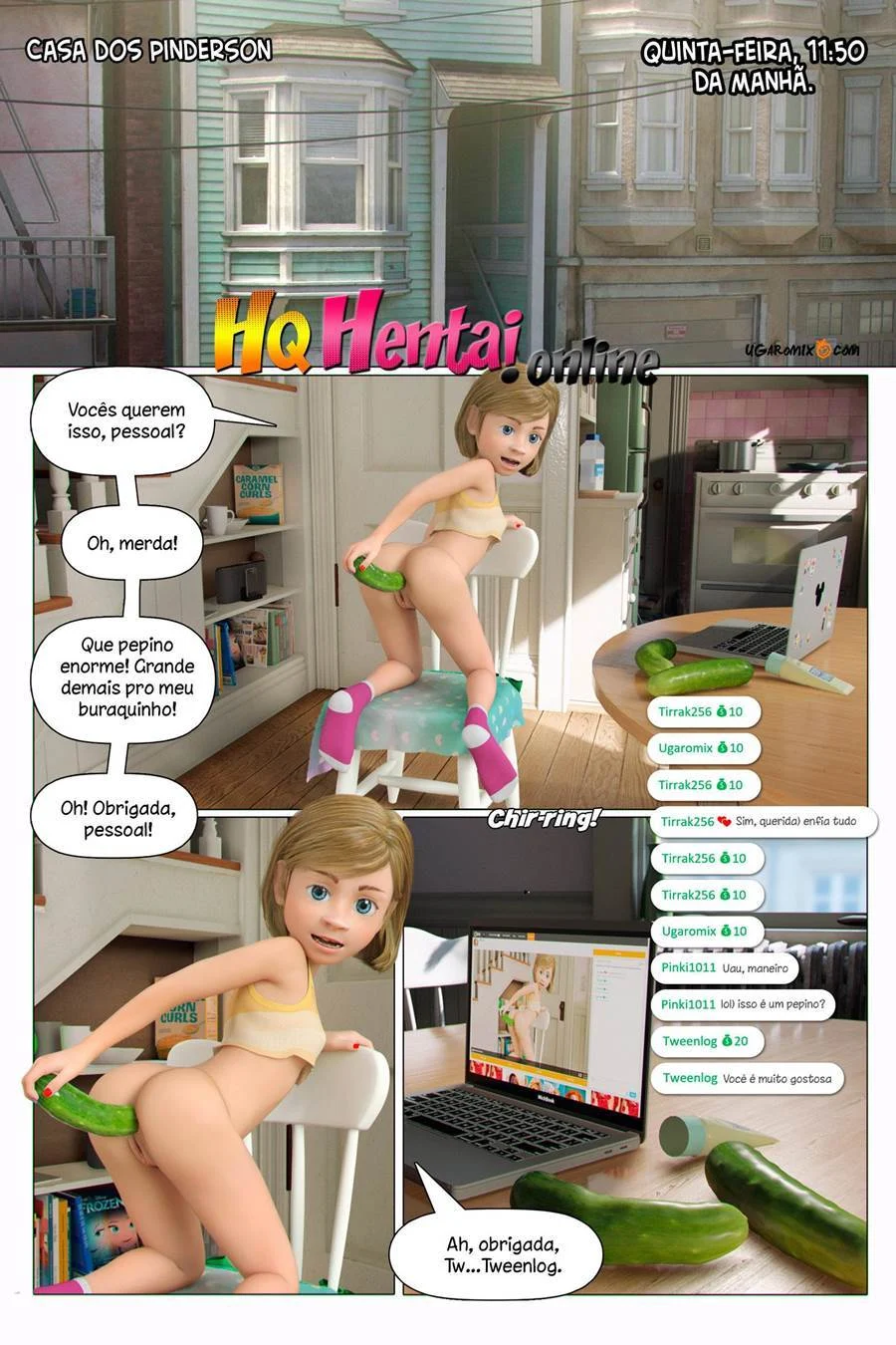 Inside Riley 7 – Lesbicas Hentai – Quadrinho Original