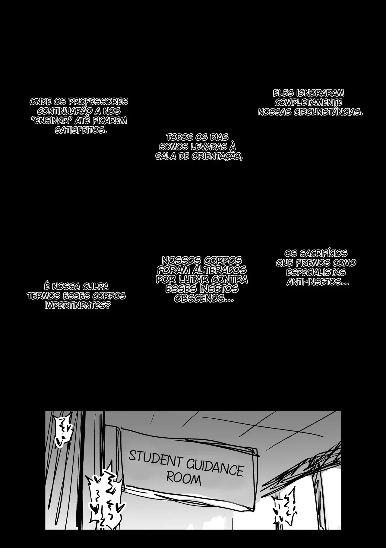 Inspeção Matinal de Roupas – Hentai Preto e Branco – PT-BR
