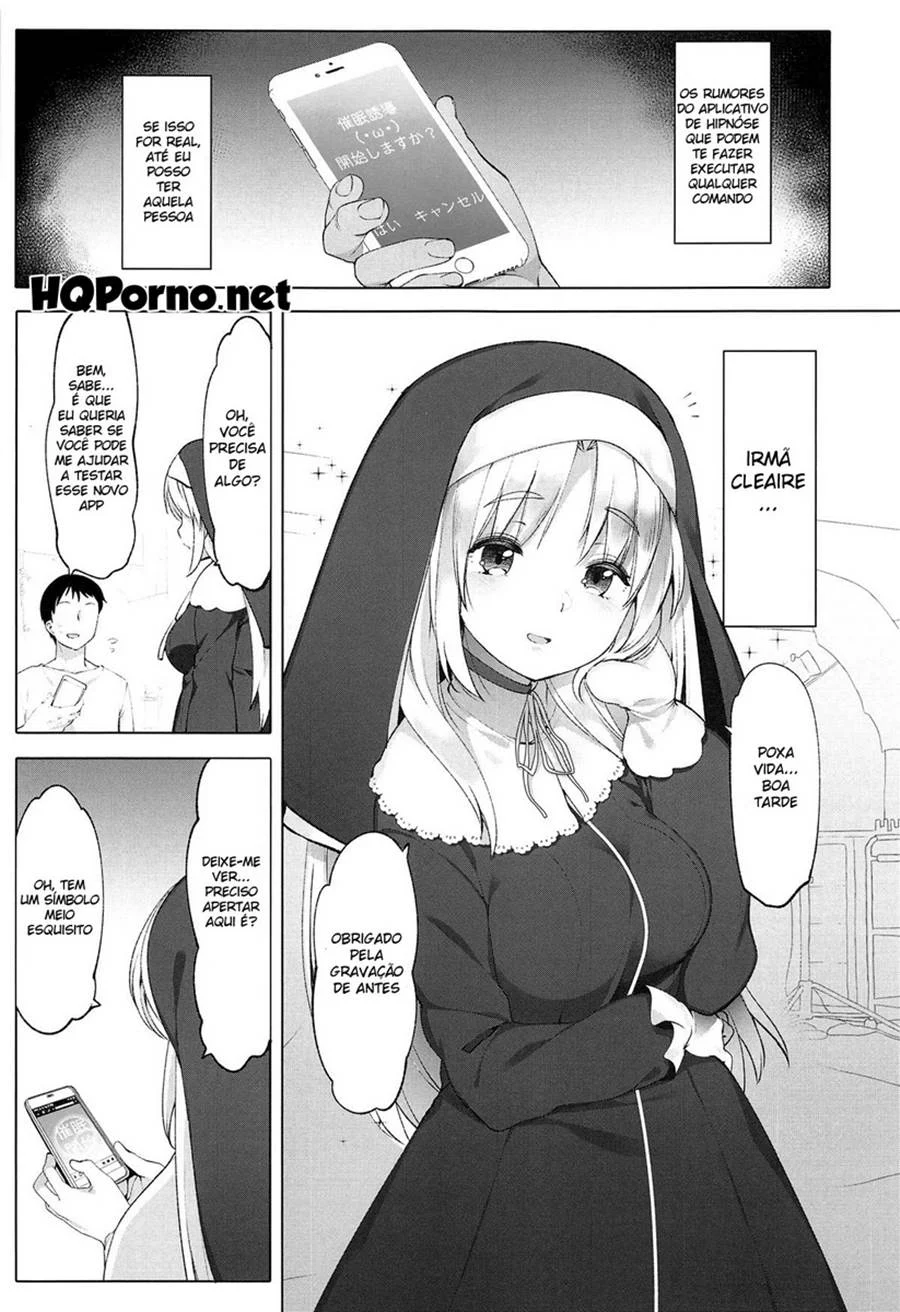 Irmã Cleaire e o Segredo do Aplicativo de Hipnóse – Hentai – Ler Hentai HQ