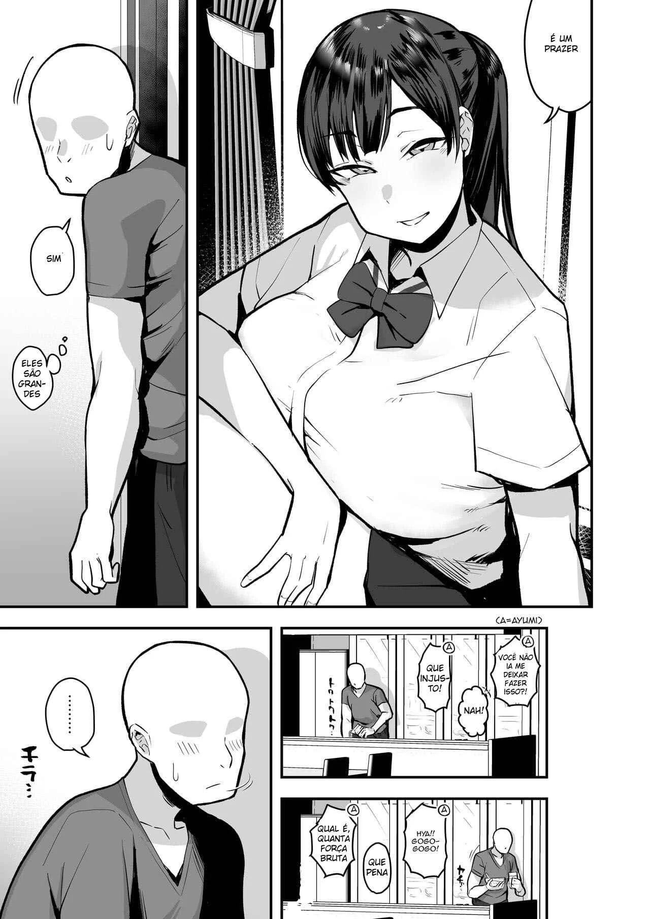 Irmão mais velho de olho na minha amiga – Hentai Preto e Branco – Ler Hentai HQ