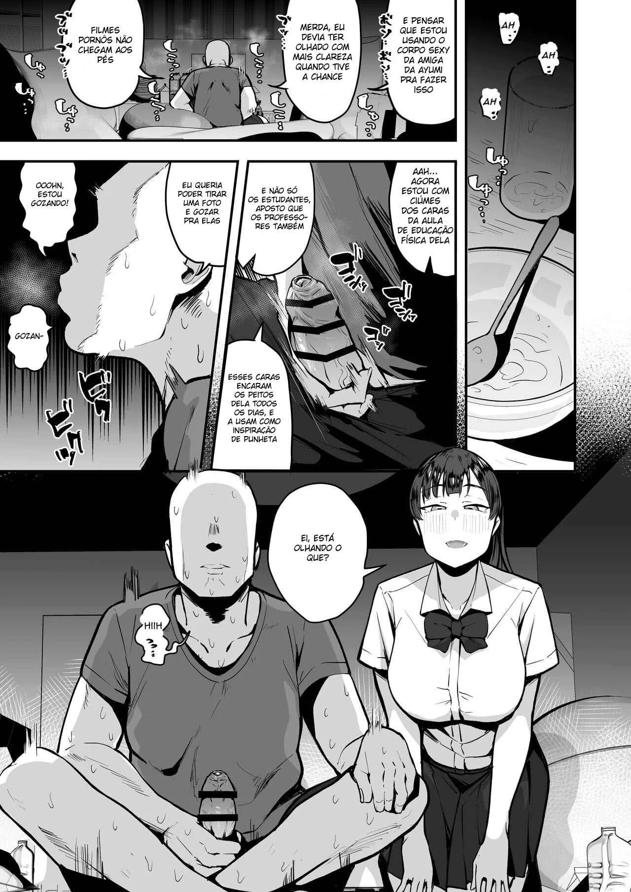 Irmão mais velho de olho na minha amiga – Hentai Preto e Branco – Ler Hentai HQ