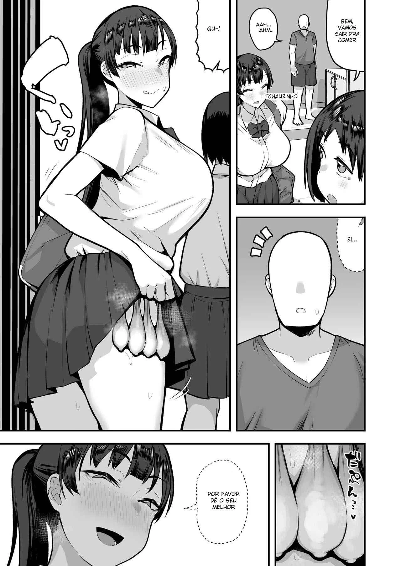 Irmão mais velho de olho na minha amiga – Hentai Preto e Branco – Ler Hentai HQ