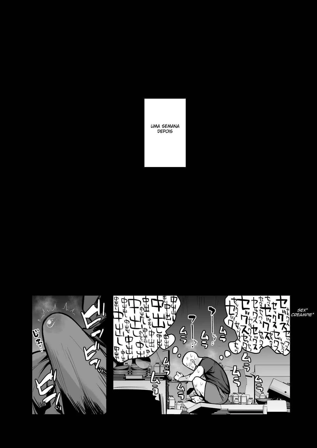 Irmão mais velho de olho na minha amiga – Hentai Preto e Branco – Ler Hentai HQ