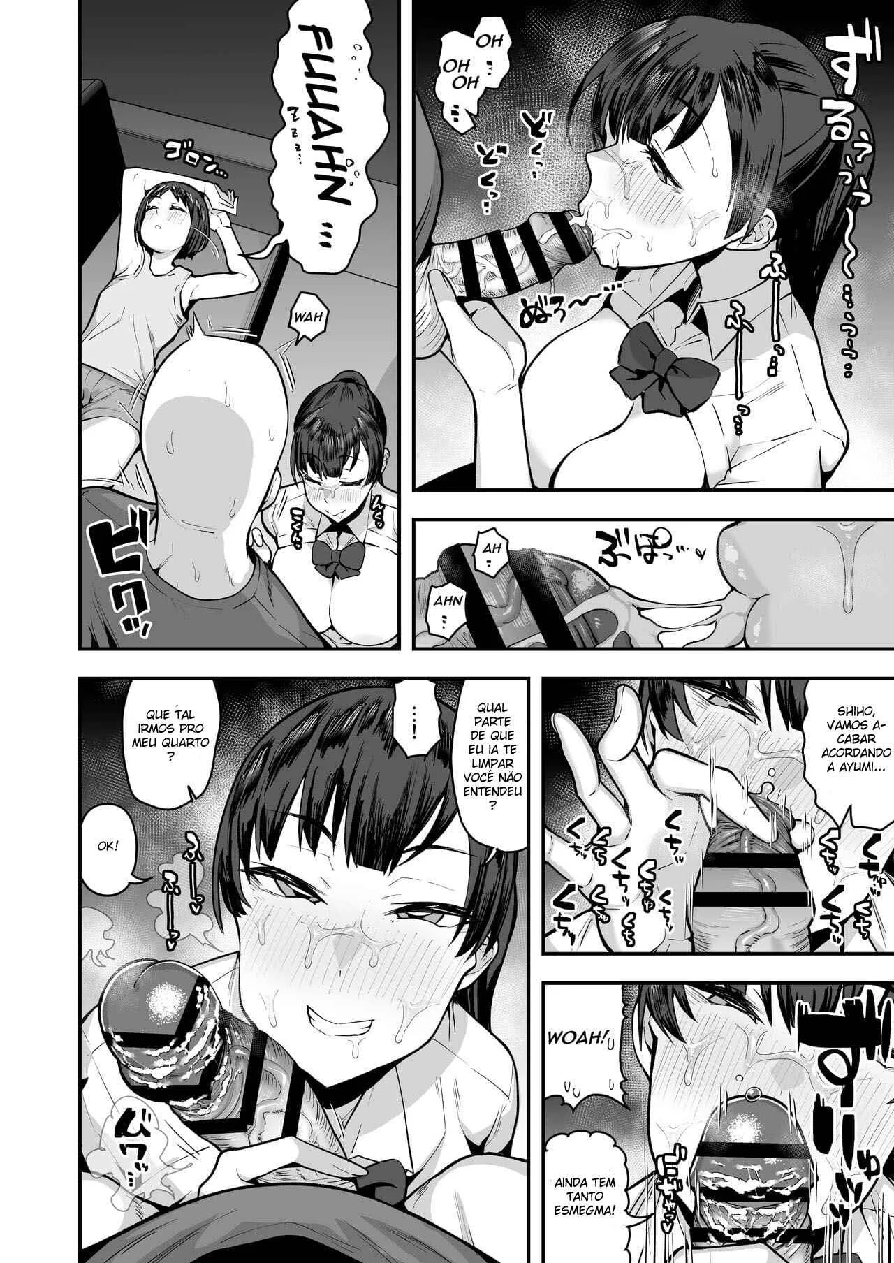 Irmão mais velho de olho na minha amiga – Hentai Preto e Branco – Ler Hentai HQ
