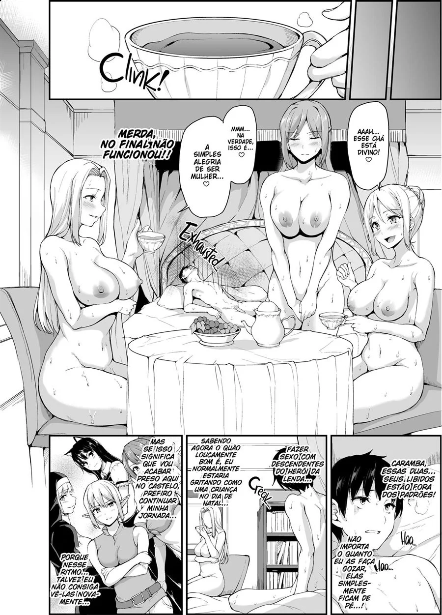 Isekai Harem Monogatari 4 – Hentai Preto e Branco – Ler Hentai HQ