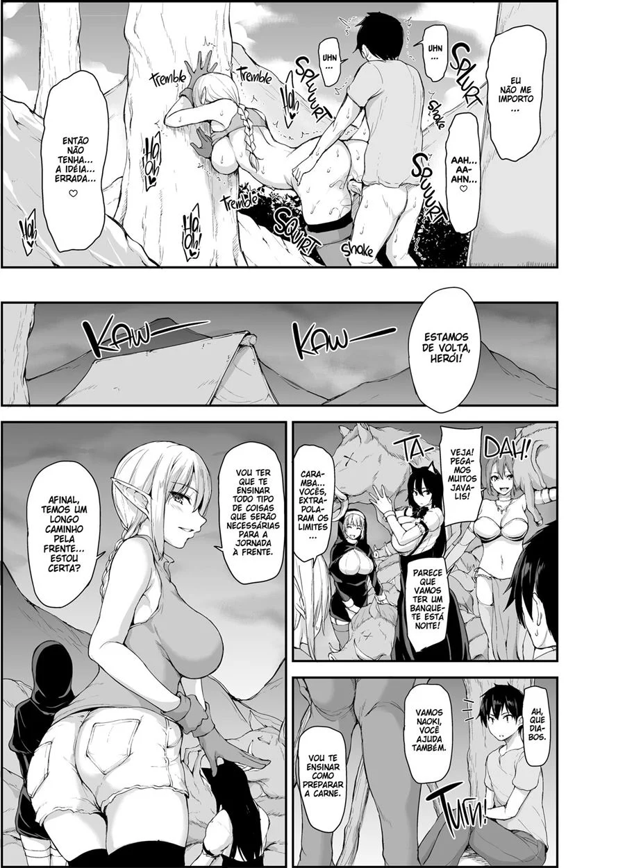 Isekai Harem Monogatari 4 – Hentai Preto e Branco – Ler Hentai HQ