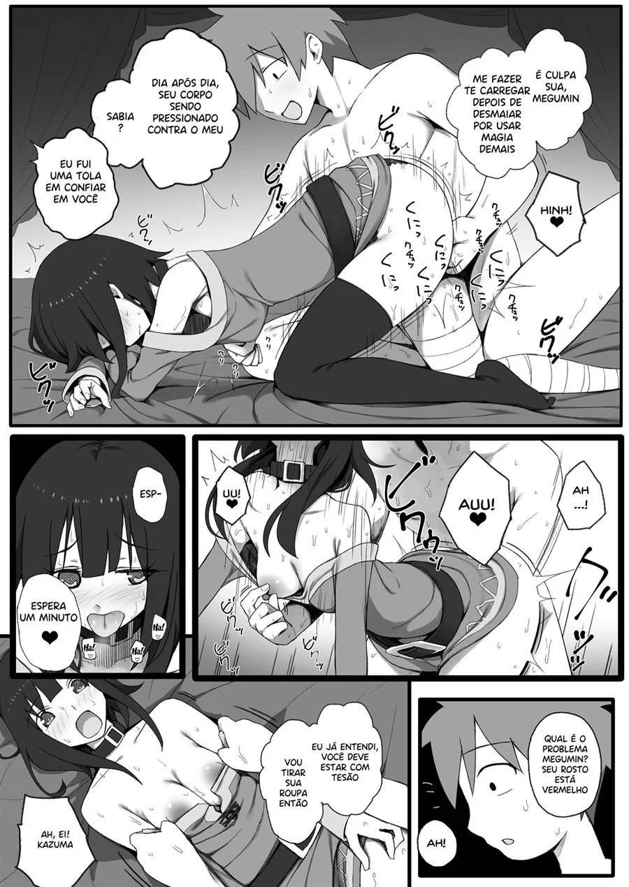 Isekai Tensei Shita Saki de Party Member Zenin to Naisho de Ecchi Shiteru Neet – KonoSuba Hentai – Tradução Em Português