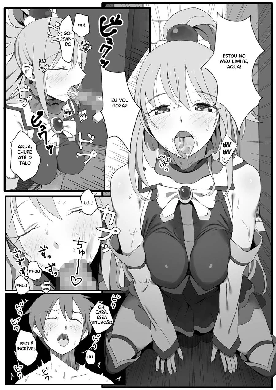 Isekai Tensei Shita Saki de Party Member Zenin to Naisho de Ecchi Shiteru Neet – KonoSuba Hentai – Tradução Em Português