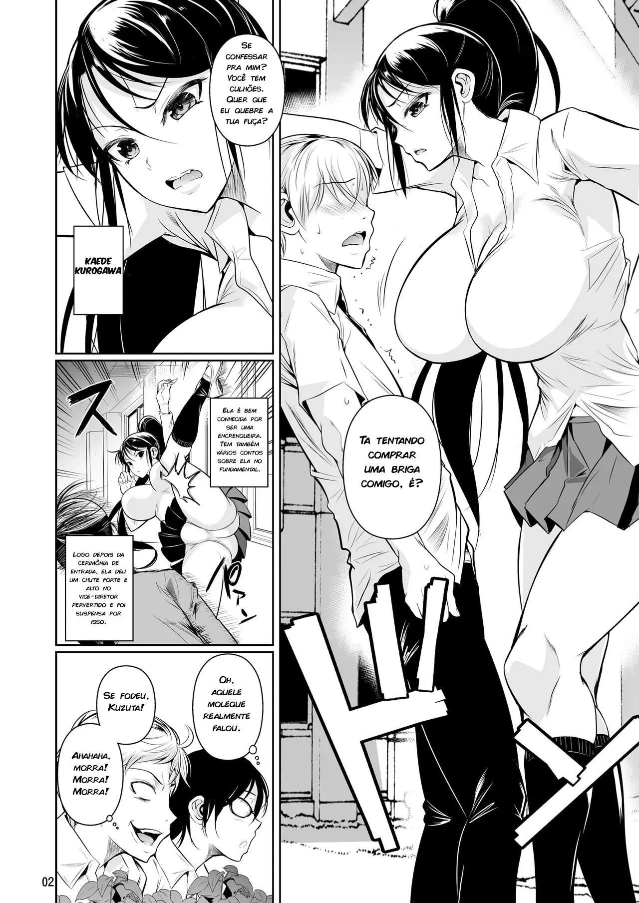 Como Punição Eu Tive que me Confessar para uma Delinquente Problemática Hentai – Hentai – Traduzido