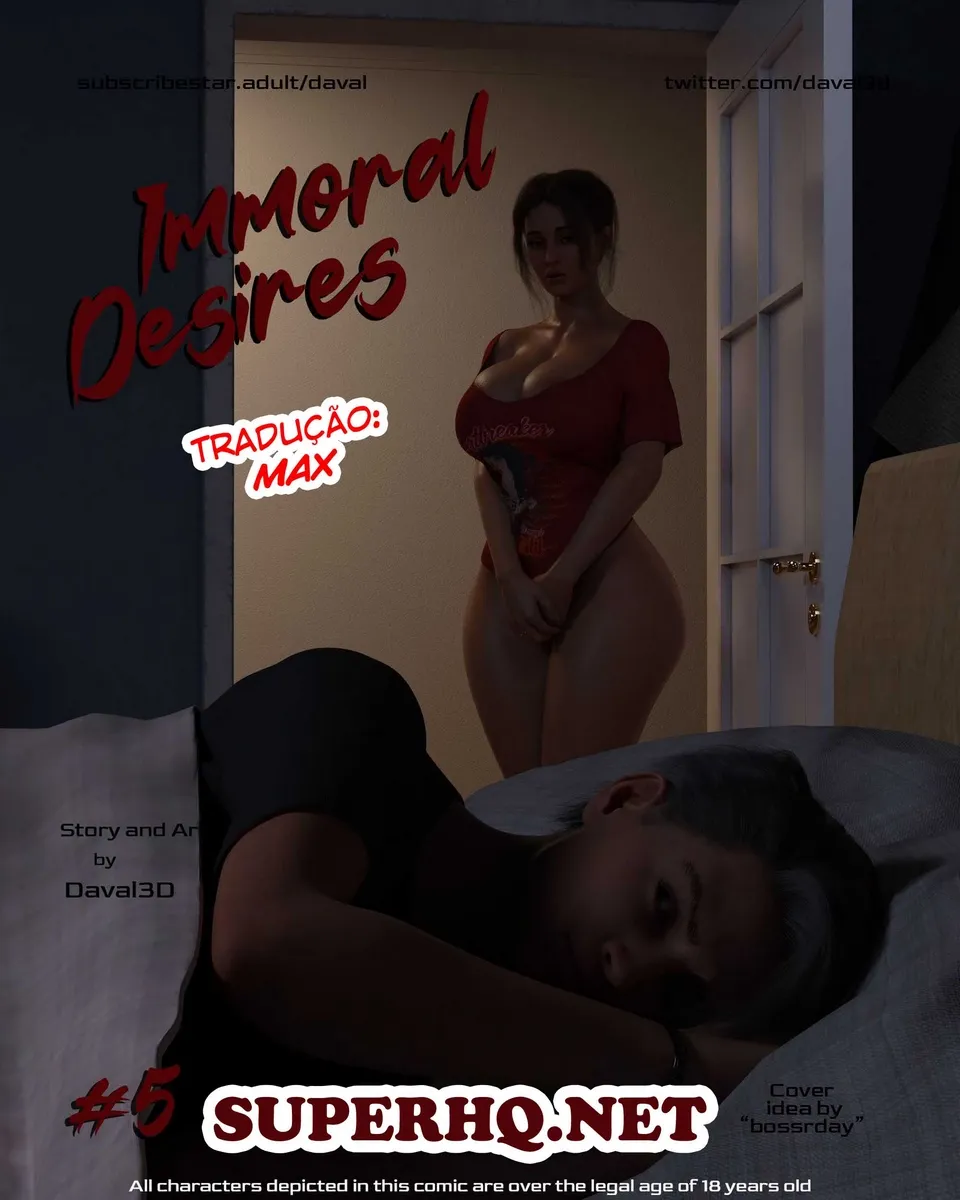 Daval3D, Immoral Desires 5 – Hentai 3D – Alta Qualidade - Traduzido