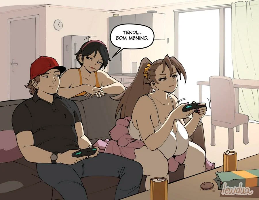 David and Natasha Flirting – Futanari Hentai – PT-BR