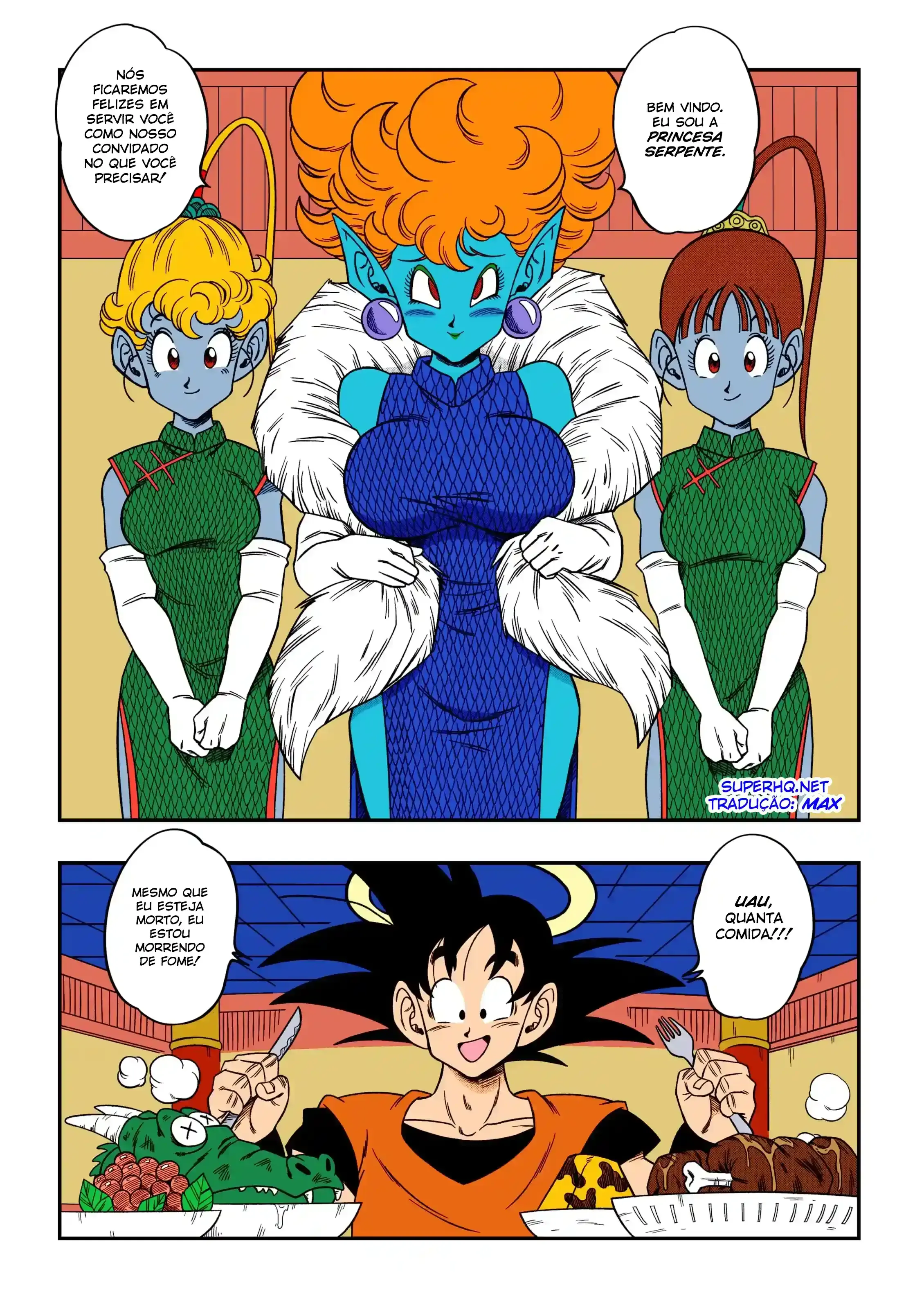 DBZ Paradise or Hell Snake Princess Hospitality – Manga Hentai – Site Para Ler Completo