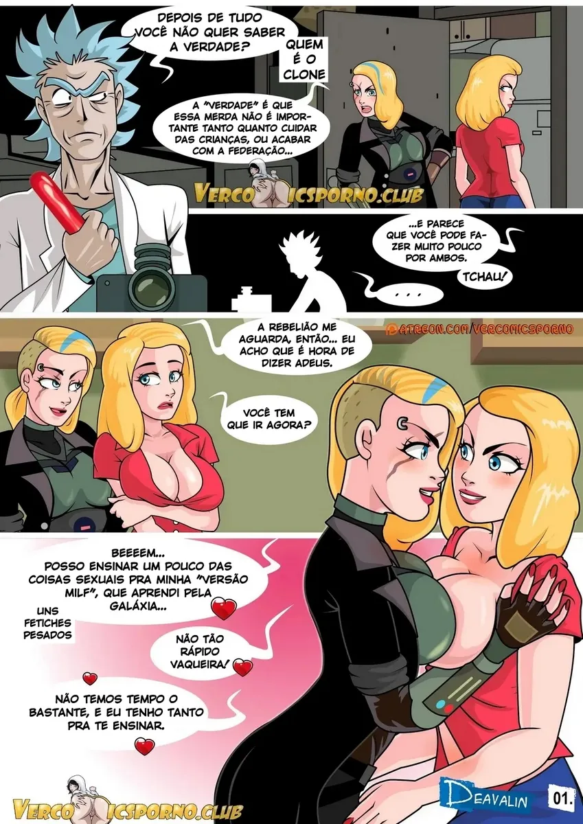 [Deavalin] Rick and Morty, Beth And Beth – Cartoon Pornô – Alta Qualidade - Traduzido