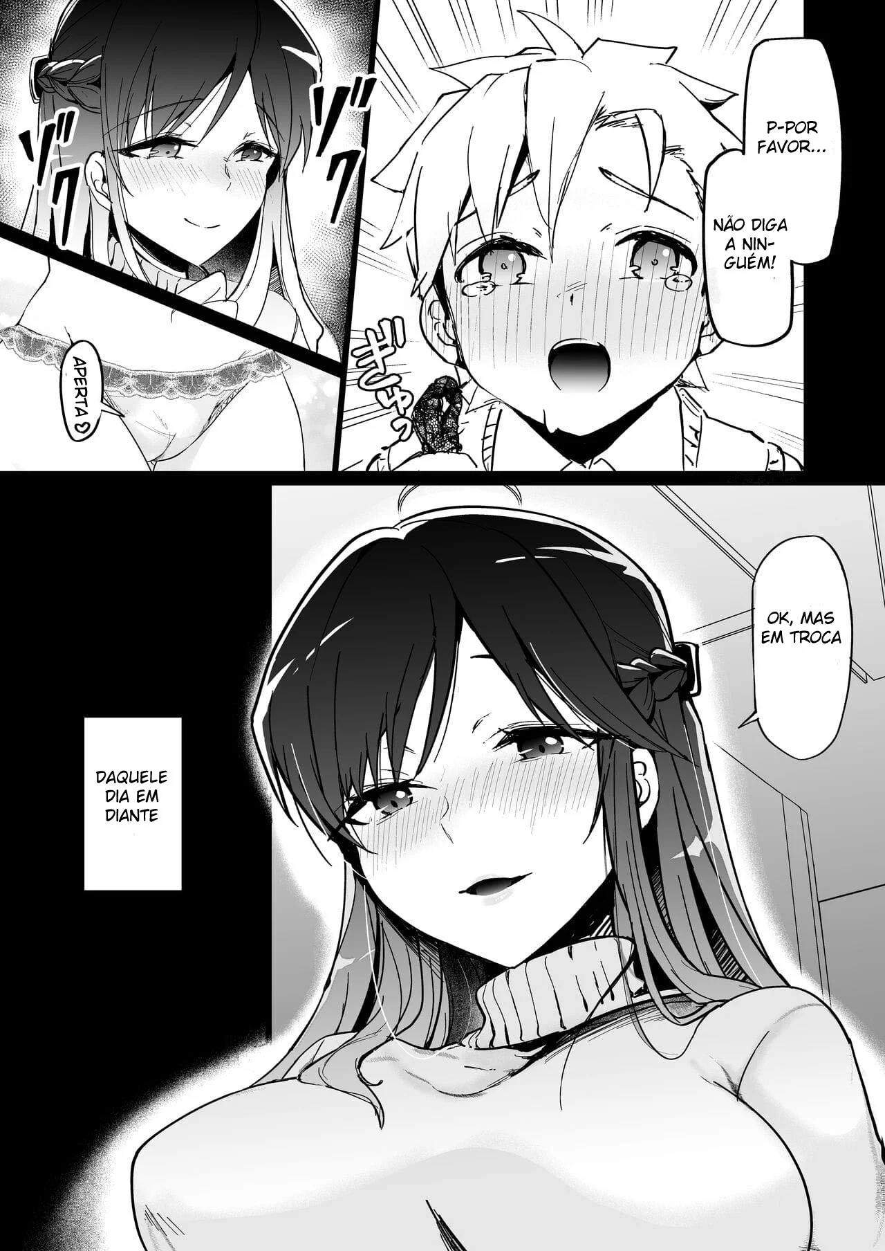 Depósito de Porra da Onee – Hentai Preto e Branco – Tradução Em Português
