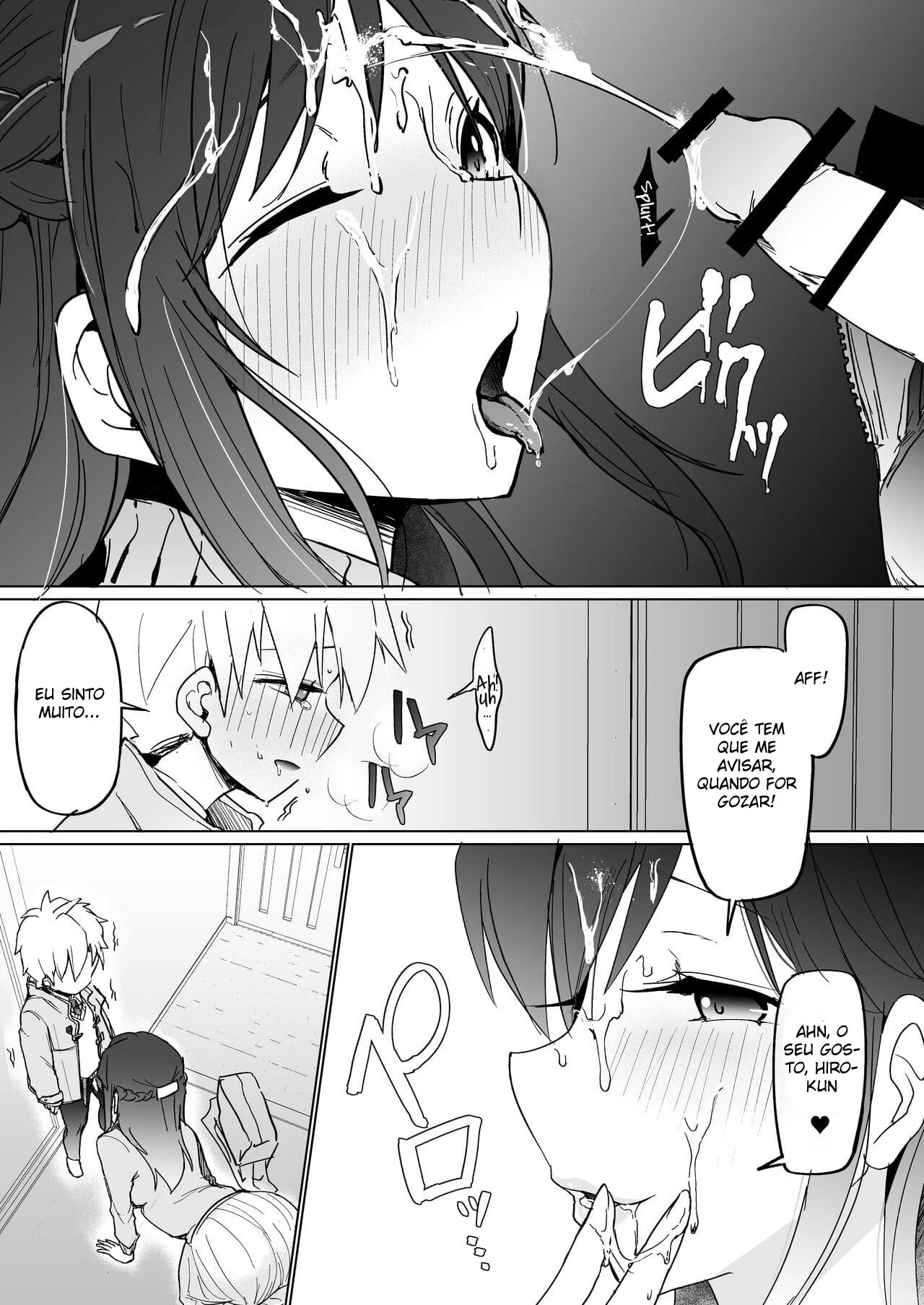 Depósito de Porra da Onee – Hentai Preto e Branco – Tradução Em Português