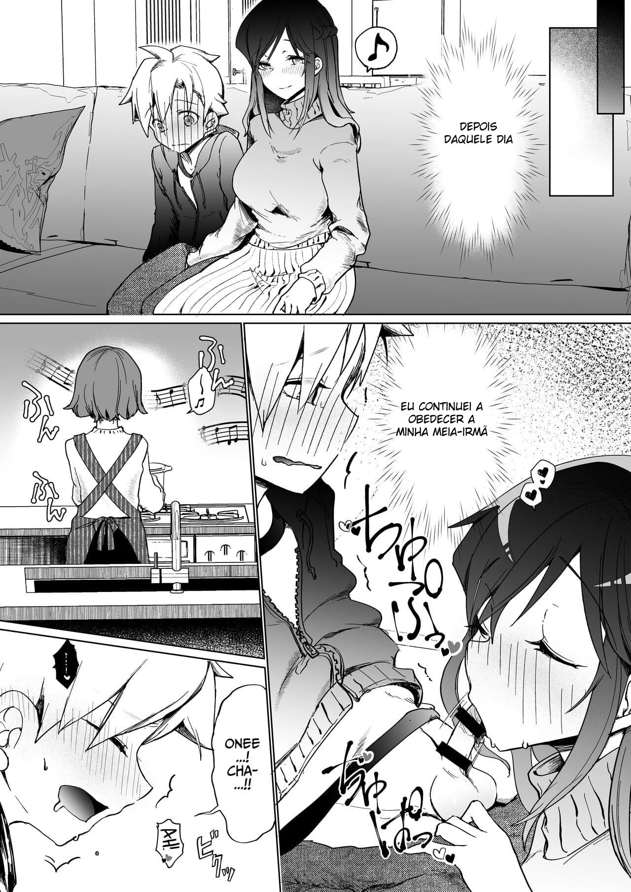 Depósito de Porra da Onee – Hentai Preto e Branco – Tradução Em Português