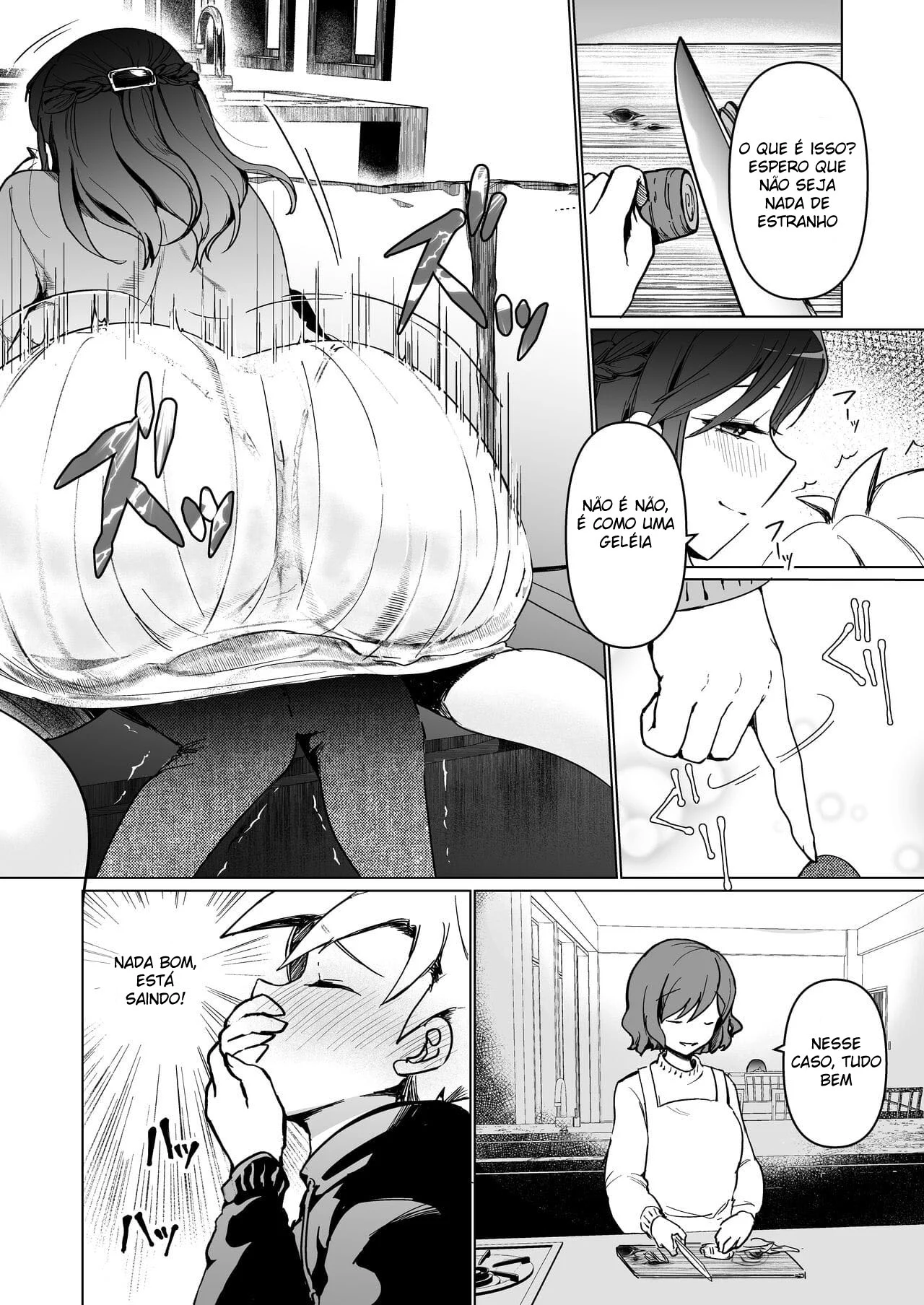Depósito de Porra da Onee – Hentai Preto e Branco – Tradução Em Português