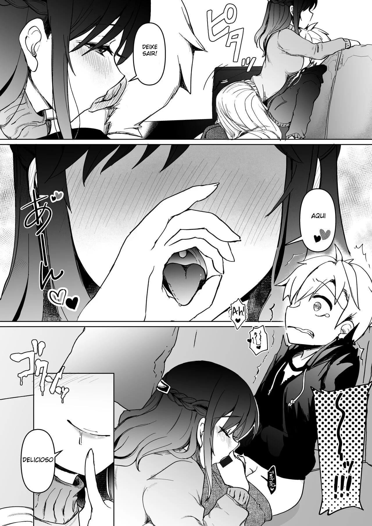 Depósito de Porra da Onee – Hentai Preto e Branco – Tradução Em Português