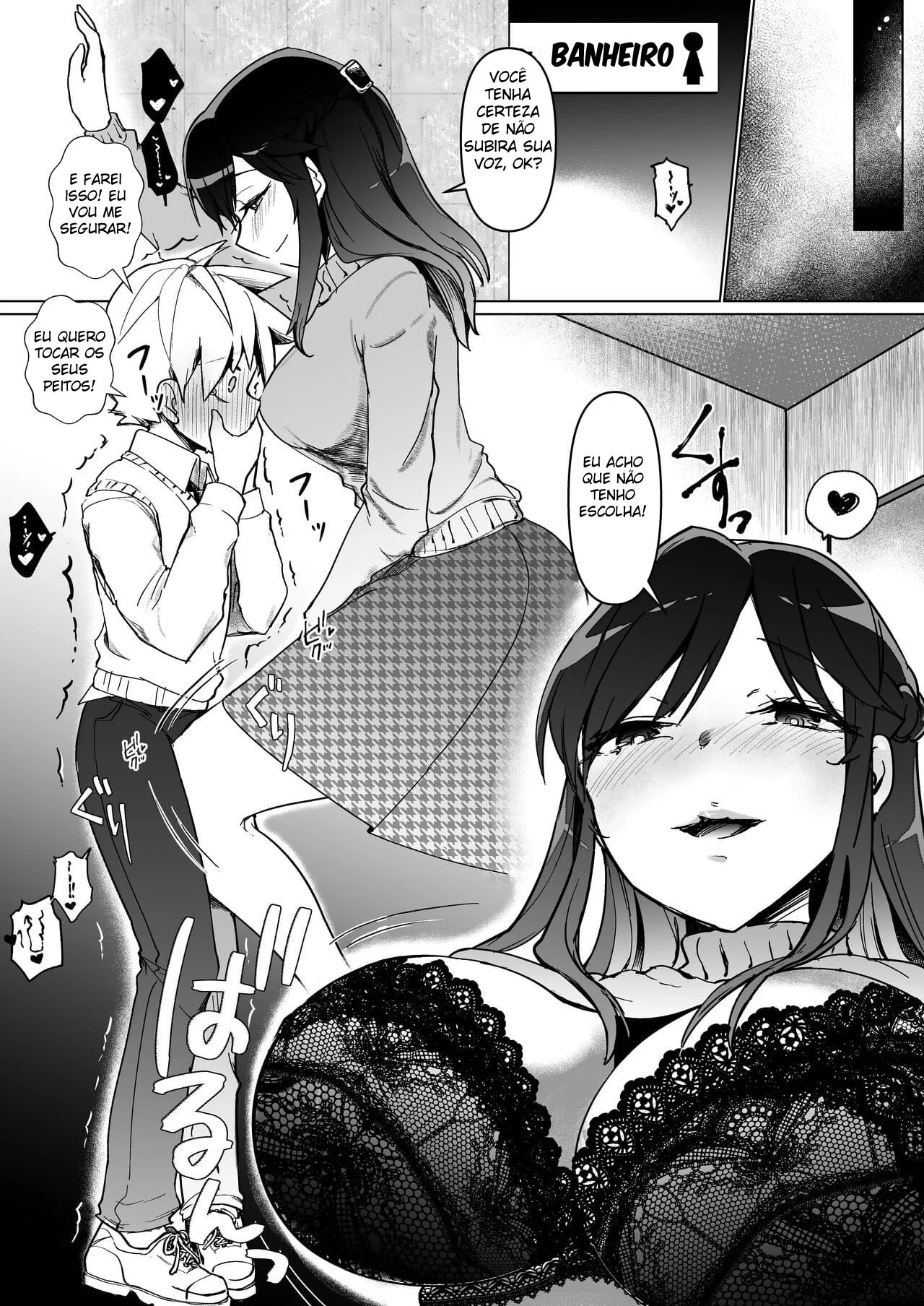 Depósito de Porra da Onee – Hentai Preto e Branco – Tradução Em Português