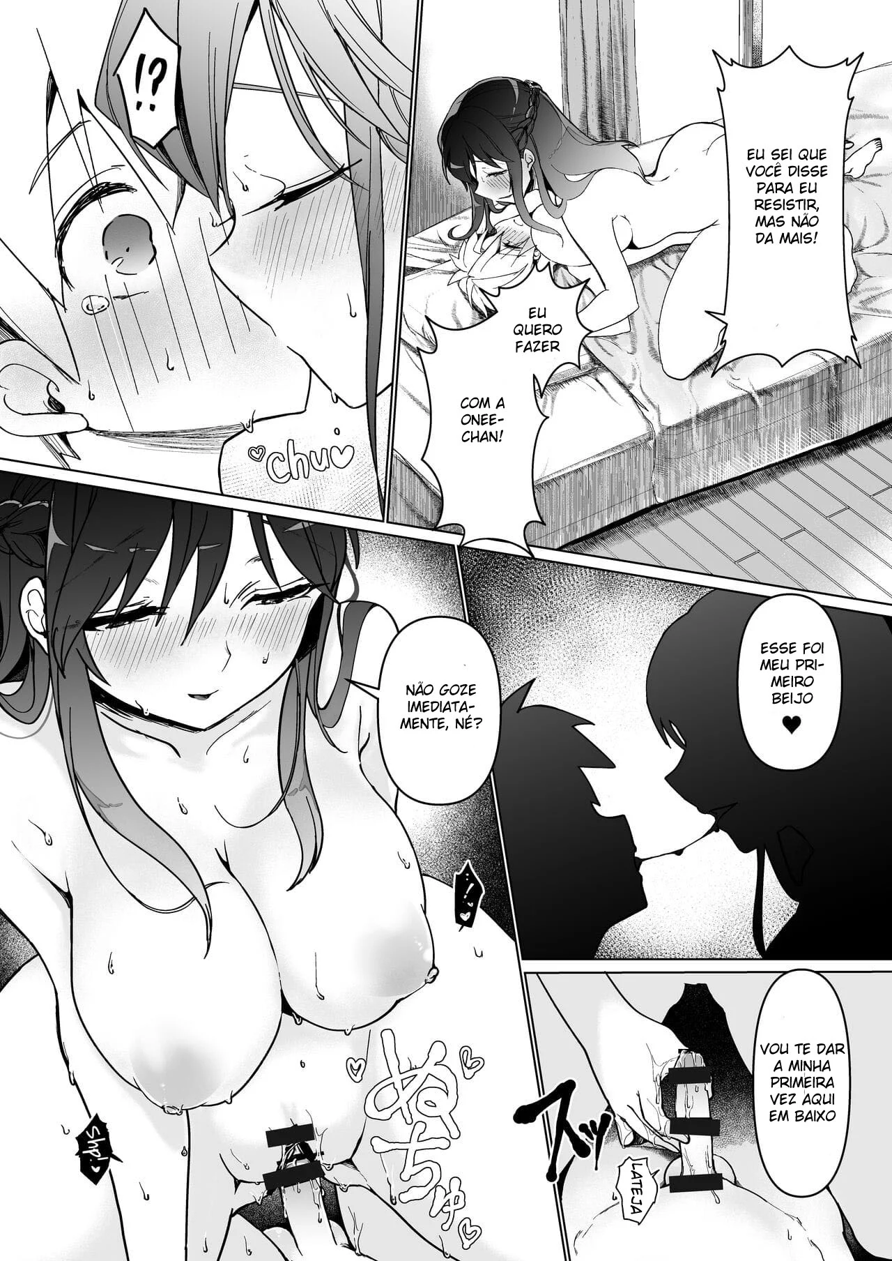 Depósito de Porra da Onee – Hentai Preto e Branco – Tradução Em Português
