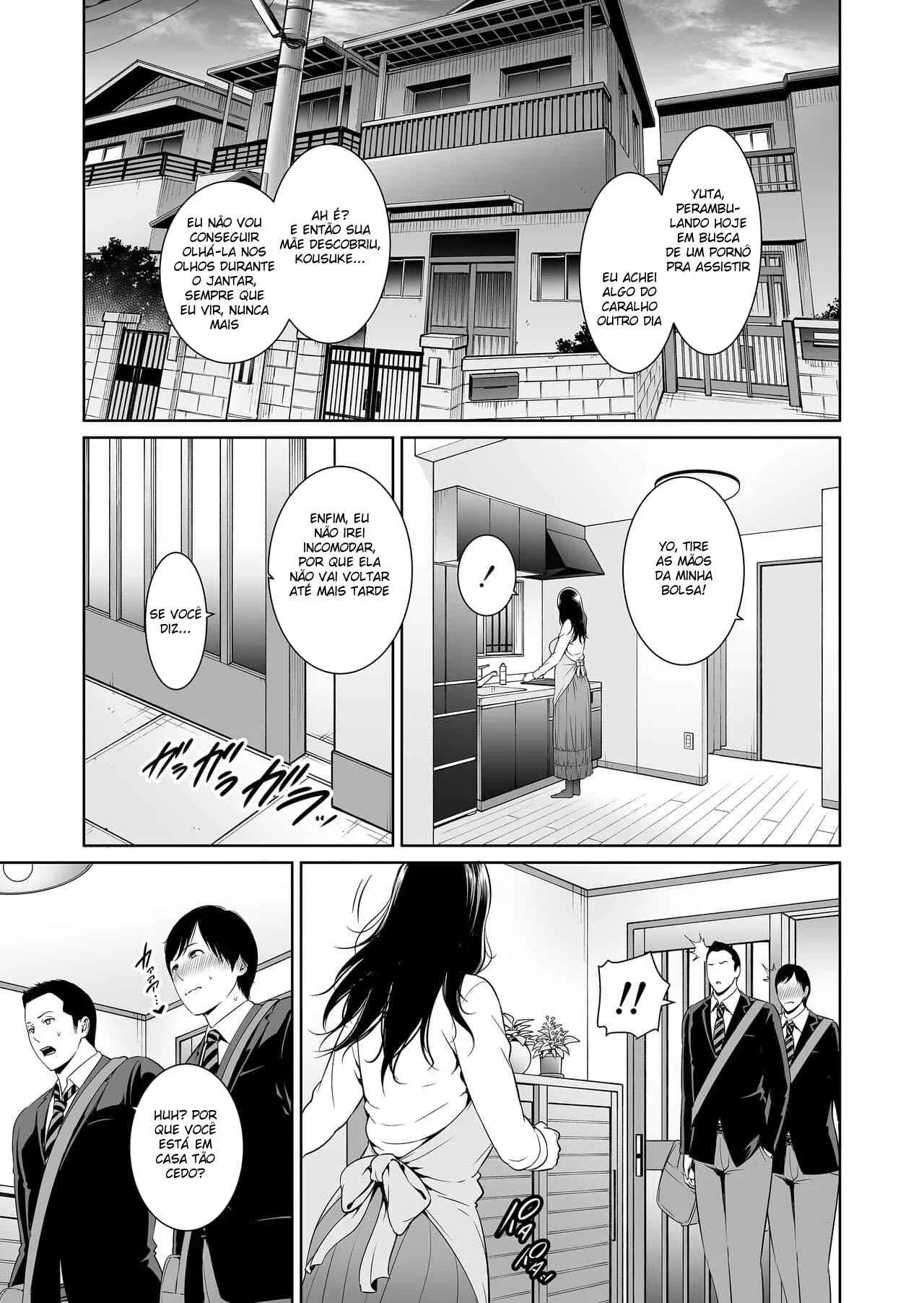 Desejando a mãe do meu amigo – Hentai Preto e Branco – Site Para Ler Completo