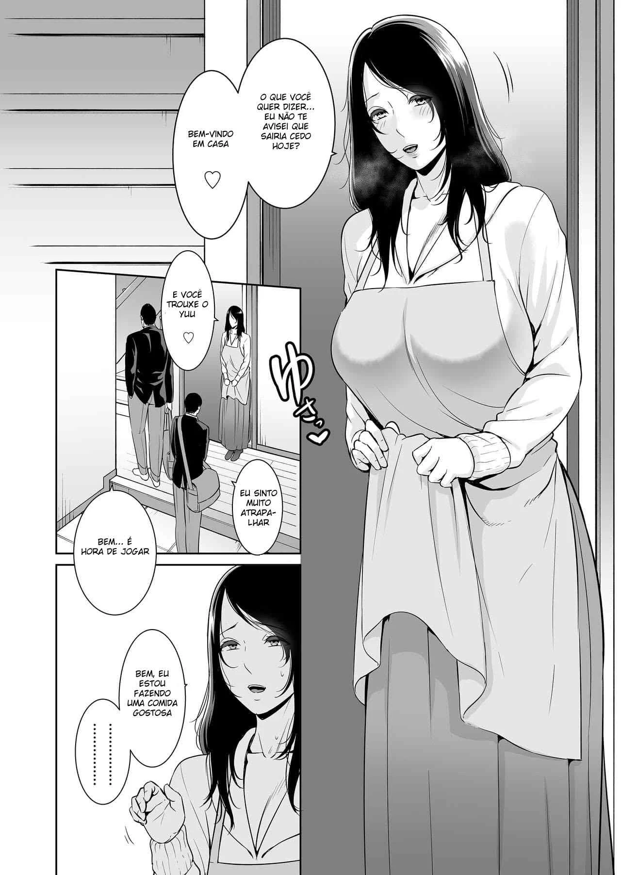 Desejando a mãe do meu amigo – Hentai Preto e Branco – Site Para Ler Completo