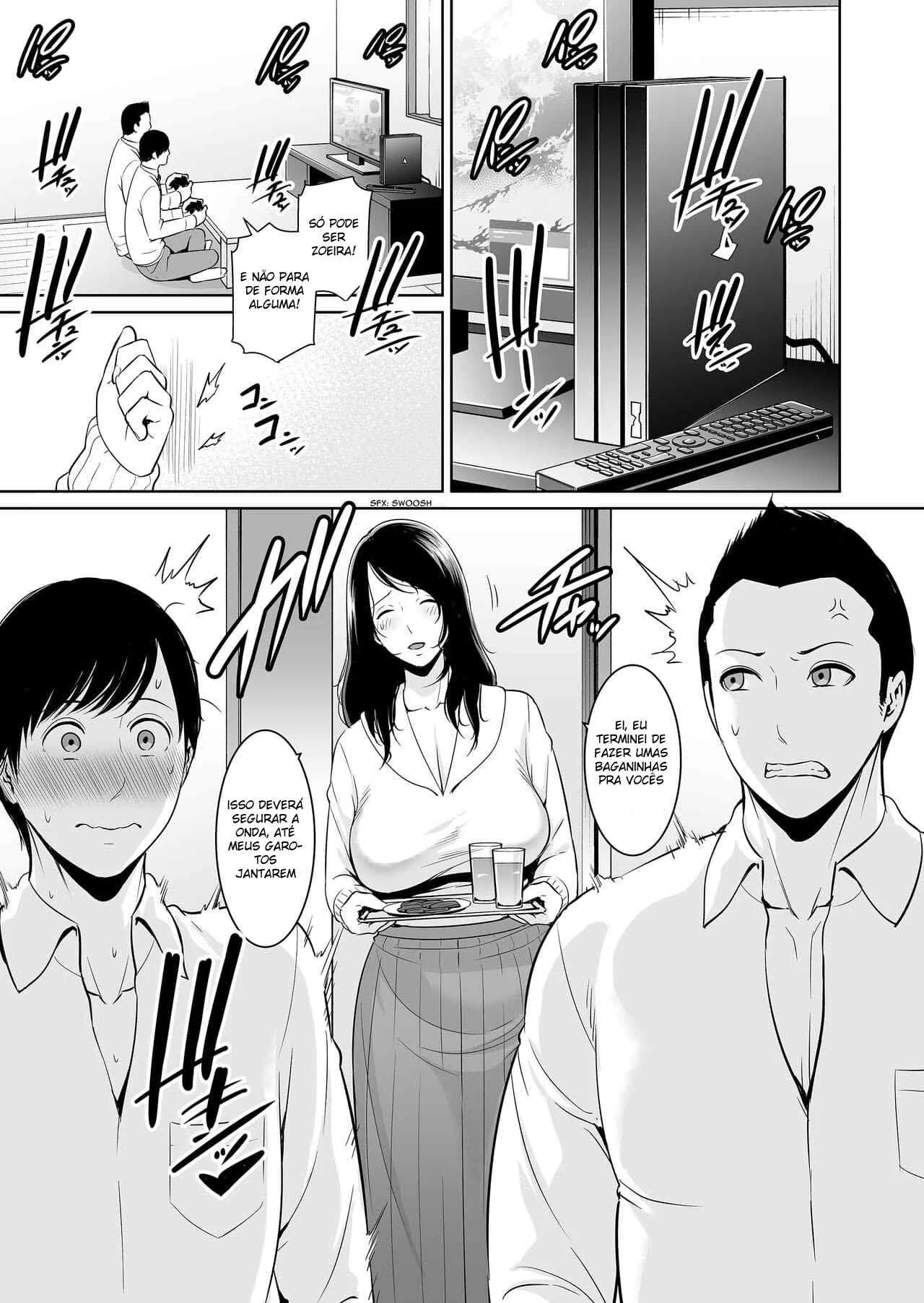 Desejando a mãe do meu amigo – Hentai Preto e Branco – Site Para Ler Completo
