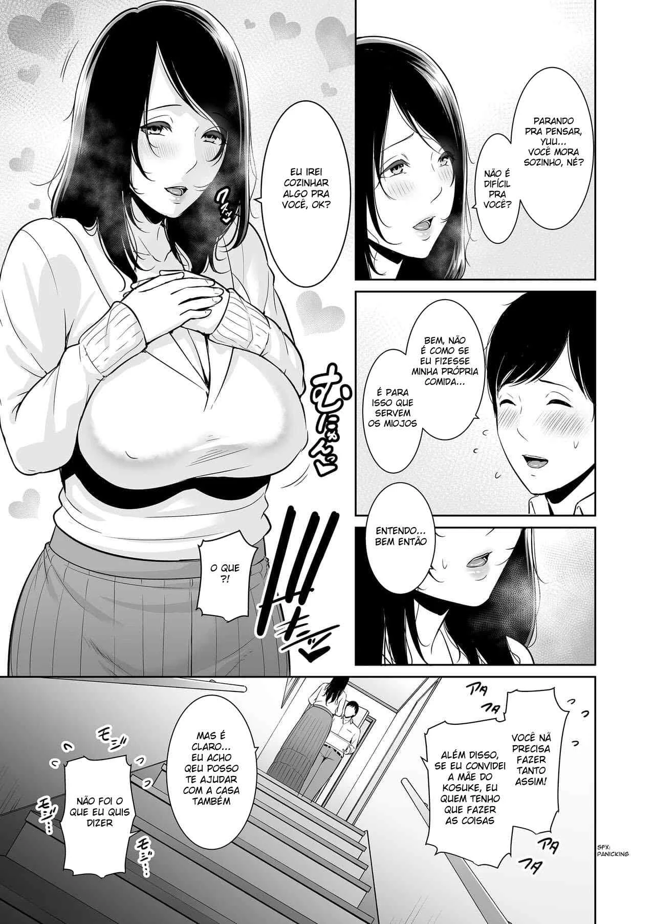 Desejando a mãe do meu amigo – Hentai Preto e Branco – Site Para Ler Completo