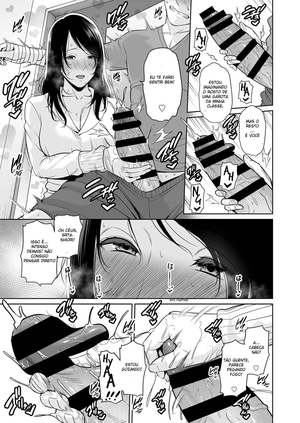 Desejando a mãe do meu amigo – Hentai Preto e Branco – Site Para Ler Completo