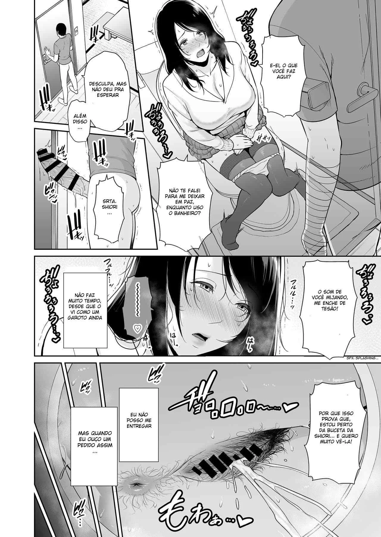 Desejando a mãe do meu amigo – Hentai Preto e Branco – Site Para Ler Completo