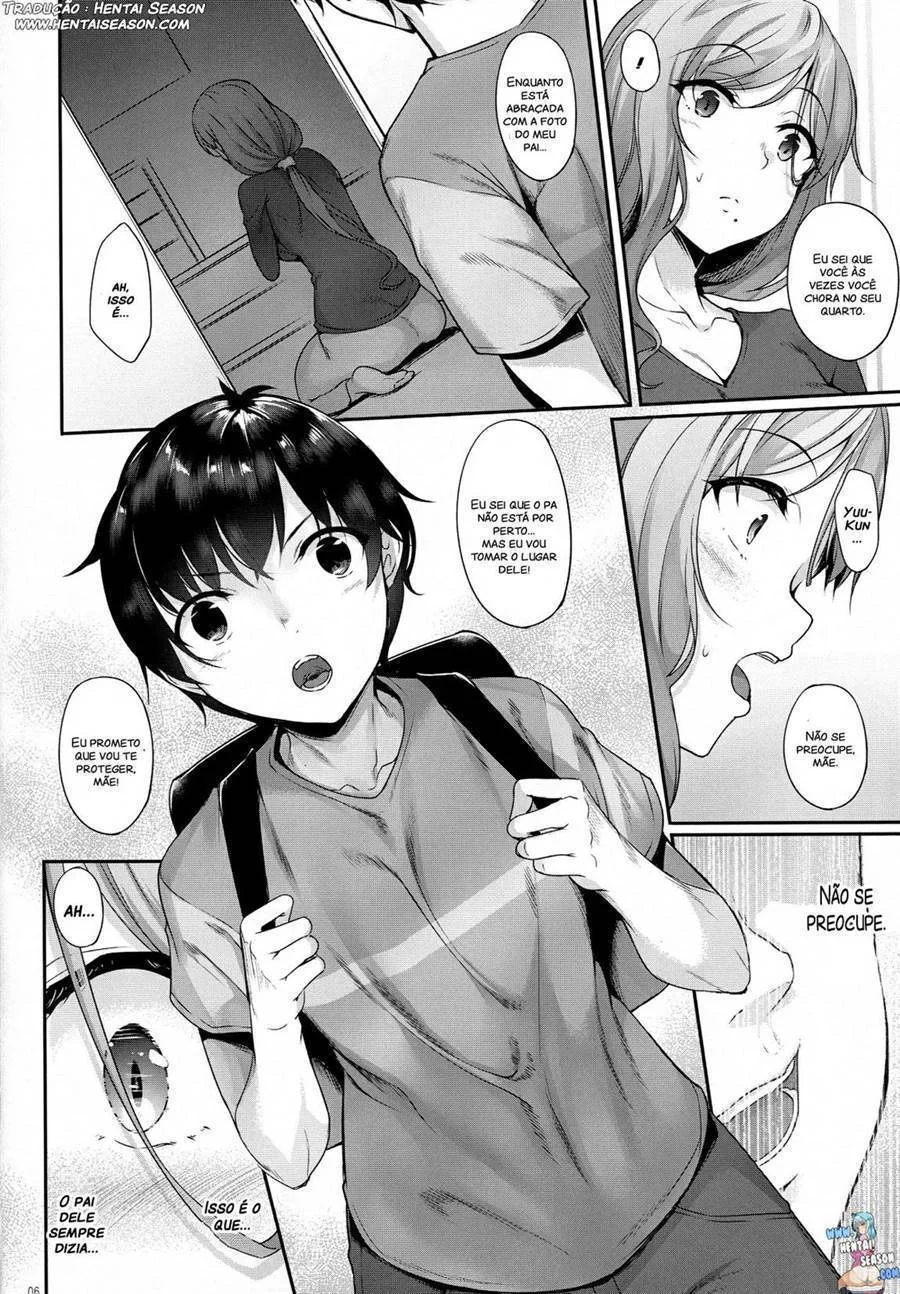 Desejando o Filho – Hentai Preto e Branco – Português do Brasil